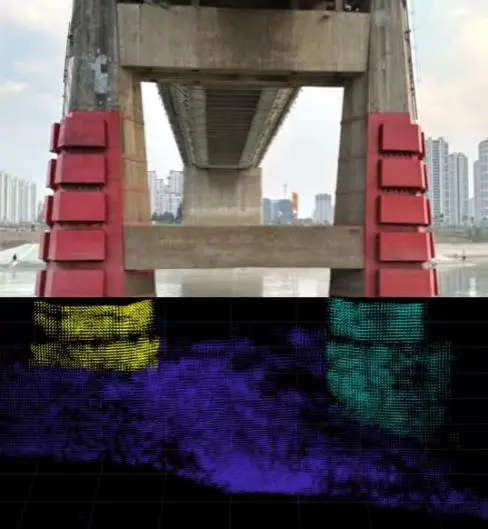 MiniUAC‑3D‑300K Underwater Facility – Bridge Pier 3D Drawing-1